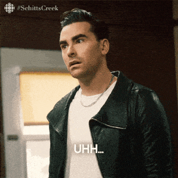a man in a leather jacket says uhh
