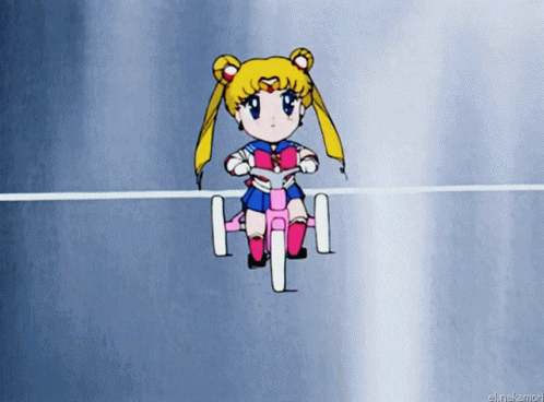 Sailor Moon Tricycle GIF - Sailor Moon Tricycle Funny GIFs