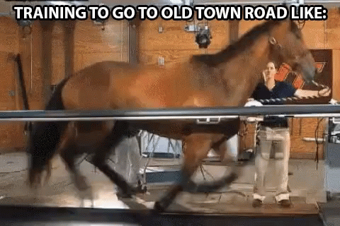 Old Town Road Horses In The Back GIF - Old Town Road Horses In The Back Lil Nas X GIFs