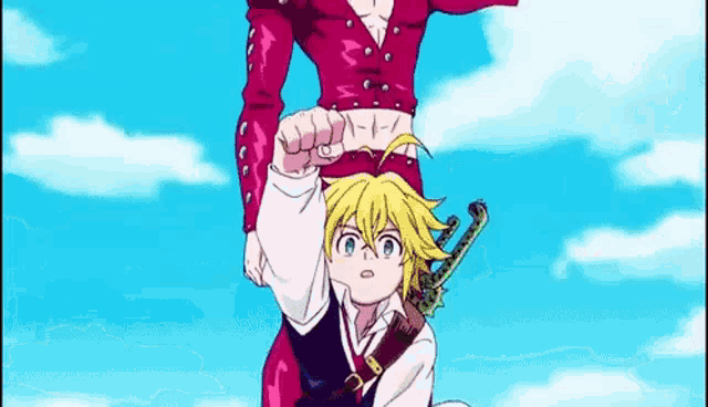 a man and a boy are standing next to each other . the man is holding the boy 's hand .
