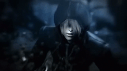 Hooded Roxas Jumping Up To Attack Kingdom Hearts GIF - Hooded Roxas Jumping Up To Attack Kingdom Hearts Roxas GIFs