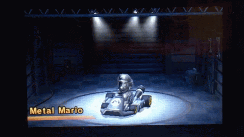 Mario Metal Mario GIF - Mario Metal Mario Mario Kart GIFs