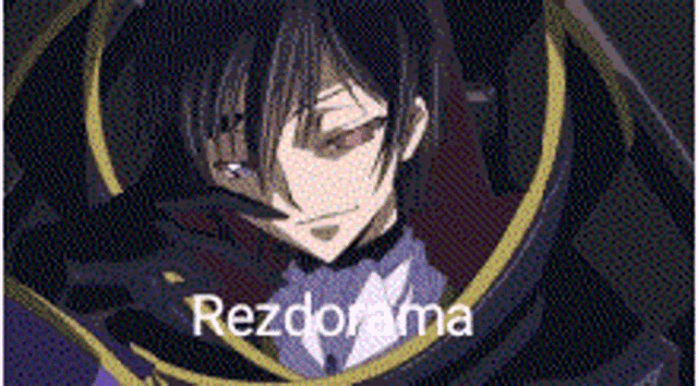 a close up of a person 's face with the words rezdorama on it