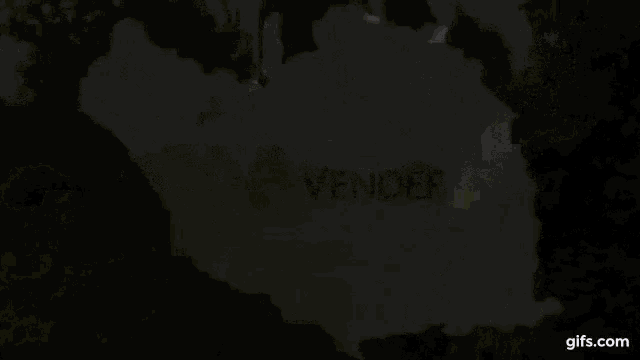 the word vendée is on a white background with trees in the background