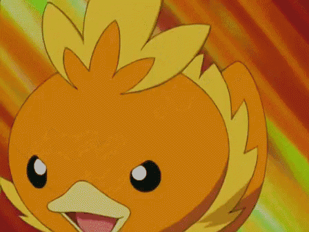 a cartoon character is making a funny face with its mouth open and a colorful background .