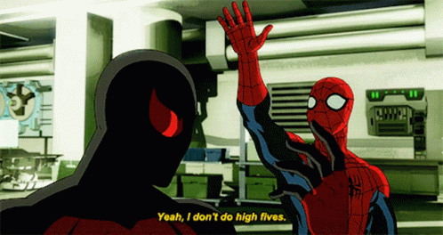 Yeah I Dont Do High Five GIF - Yeah I Dont Do High Five Spiderman GIFs