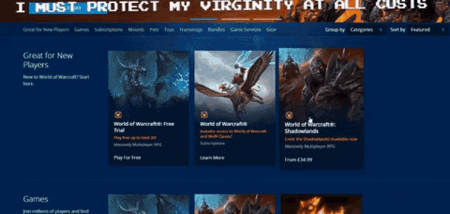 an advertisement for world of warcraft shadowlands shows a man holding a spear