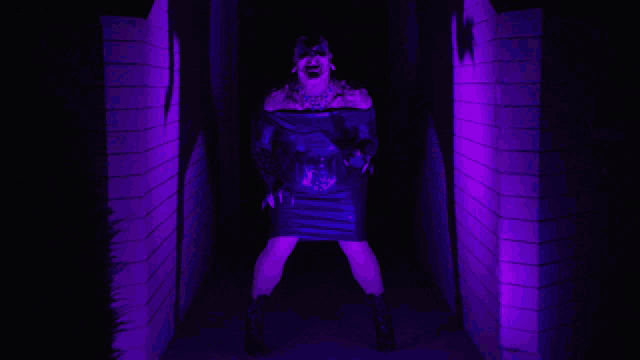 a poster for frankie doom shows a woman in a black dress