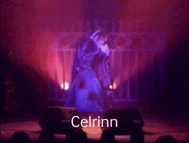 celrinn is the name of the person on stage in the dark