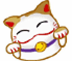 a cartoon cat with its mouth open and its tongue out .