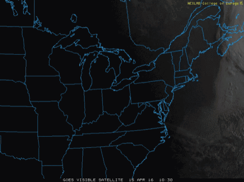 a satellite image of the united states shows a cloudy sky