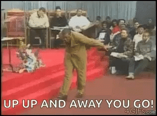 Up Up And Away Pastor GIF - Up Up And Away Pastor Fighter GIFs
