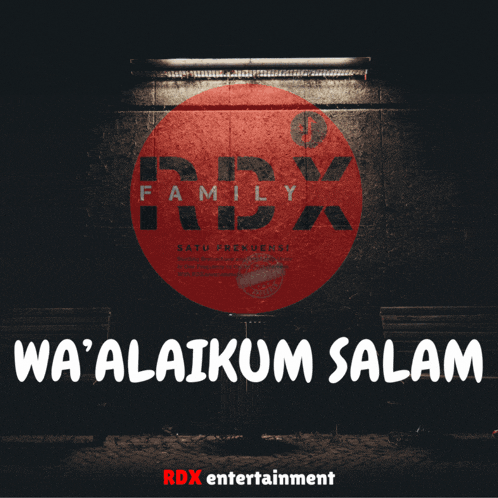 an ad for rdx entertainment shows a dark background