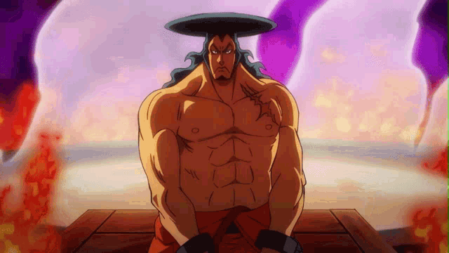 a cartoon character with a tattoo on his chest