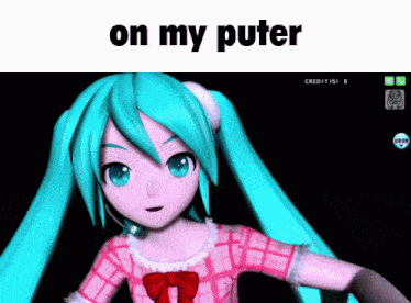 a screenshot of a video game with the words " on my puter "