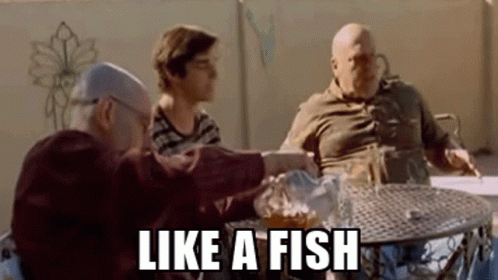 Hank Schrader Like A Fish GIF - Hank Schrader Like A Fish Breaking Bad GIFs