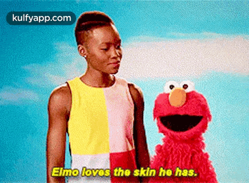 Elmo Lovos The Skin Ho Has..Gif GIF - Elmo Lovos The Skin Ho Has. Person Human GIFs