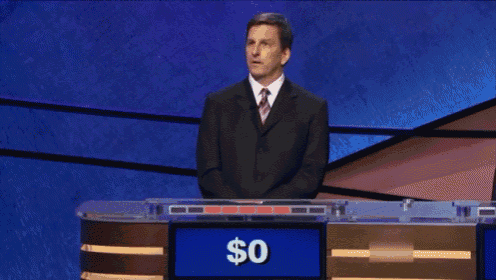 Trebec Goes Ham GIF - Jeopardy Wrong Incorrect GIFs