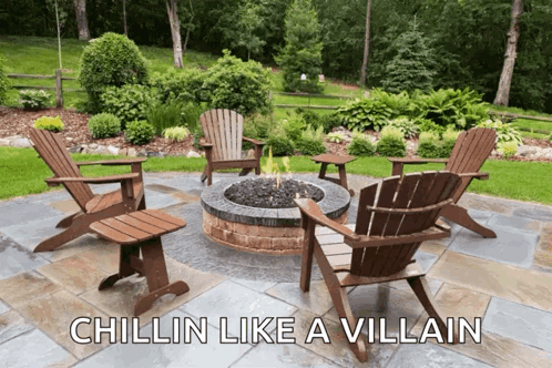 Fire Pit Patio GIF