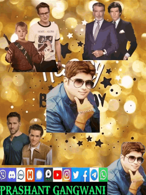a collage of men with the name prashant gangwani on the bottom right