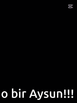 a picture of a woman with the words " o bir aysun " below it