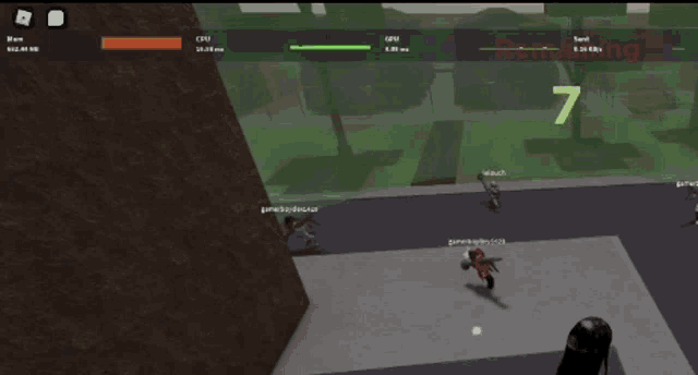 a screenshot of a video game shows a cpu of 3.17 ms