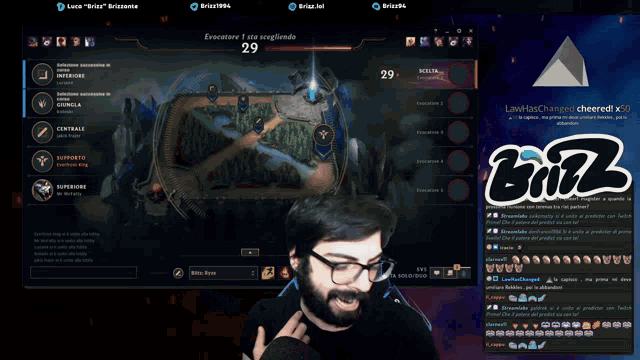 a man playing a video game with the word biz on the bottom