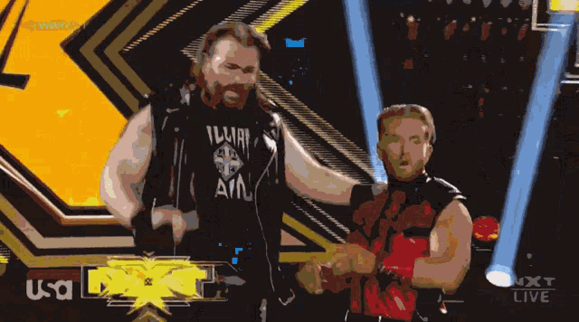 killian dain and drake maverick are on a wwe nxt live show