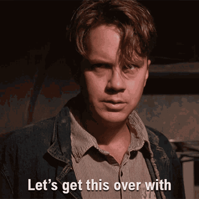 Lets Get This Over With Andy Dufresne GIF - Lets Get This Over With Andy Dufresne The Shawshank Redemption GIFs