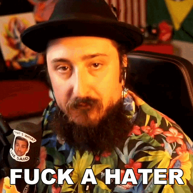 Fuck A Hater Godku GIF - Fuck A Hater Godku Fuck The Haters GIFs