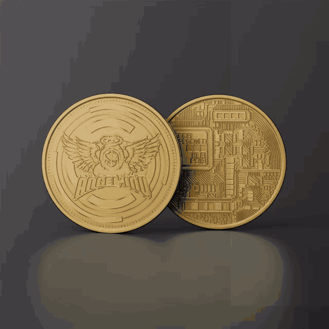 a gold coin with an angel on it that says accelerator