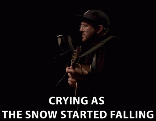 Crying As The Snow Started Falling Crying GIF - Crying As The Snow Started Falling Crying Snow Started Falling GIFs