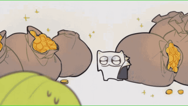 a cartoon drawing of a cat with the number 89 on it