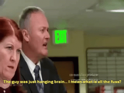 Creed Hanging Brain GIF - Creed Hanging Brain What Is All The Fuss GIFs