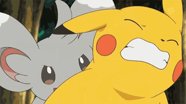 a cartoon drawing of a mouse and a pikachu with tv tokyo written on the bottom right