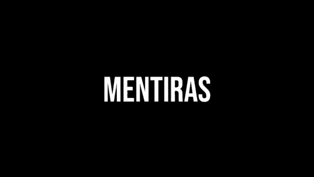 the word posverdades is on a black background .