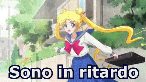 Sailor Moon Ritardo Sono In Ritardo Corro Arrivo GIF - Sailor Moon Late I Am Late GIFs