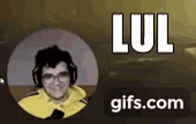 a picture of a man with headphones and the name lul