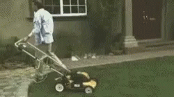 Fail Lawn Mower GIF - Fail Lawn Mower Dragged GIFs