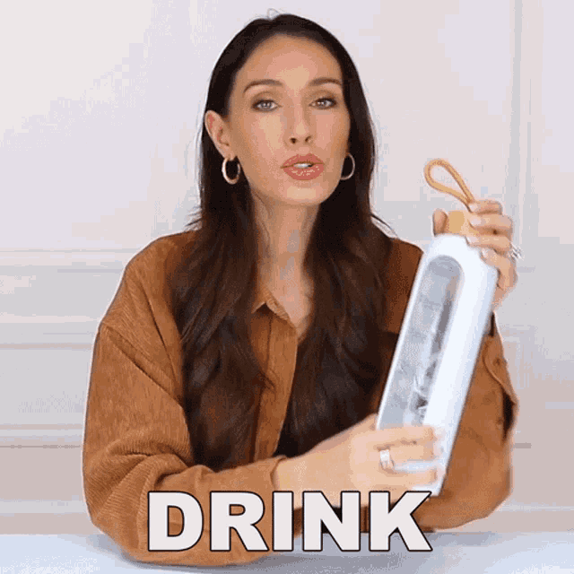 Drink More Water Shea Whitney GIF - Drink More Water Shea Whitney Drink A Lot Of Water GIFs