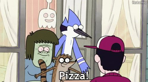 Regular Show Pizza GIF - Regular Show Pizza Excited GIFs