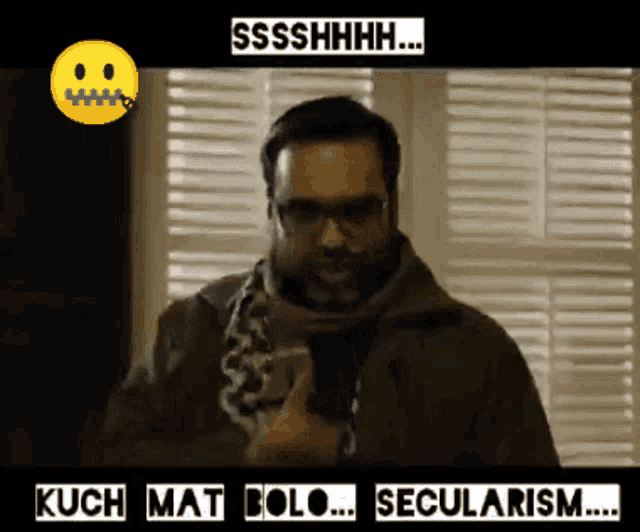 Secularism Kuch Mat Bolo GIF - Secularism Kuch Mat Bolo Shhh GIFs