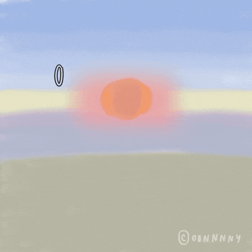 a drawing of a sunset with the words oh !! so hot