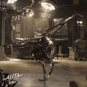a poster for a movie called alita