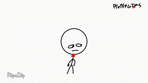 a drawing of a stick figure with a red bow tie and the words projects on the bottom right
