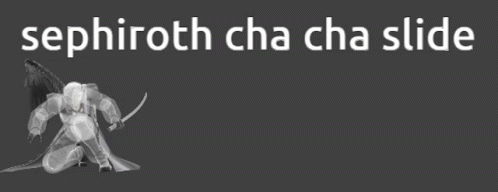 Sephiroth Cha Cha Slide GIF - Sephiroth Cha Cha Slide Smash Bros GIFs