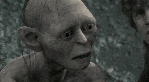 a close up of a person 's face with the words " in the hunter " on the bottom right