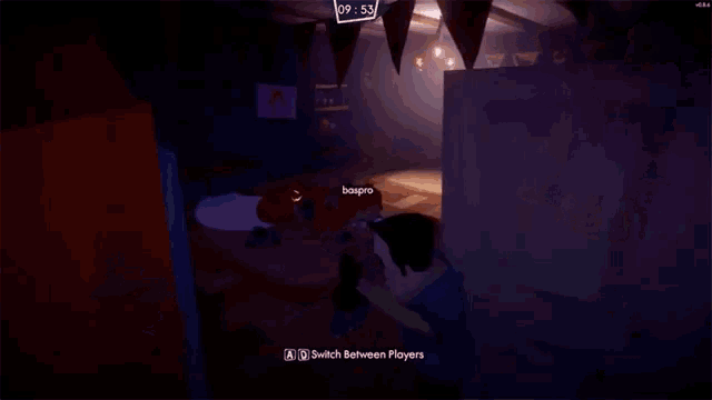 a screenshot of a video game that says ' switch between players ' on it