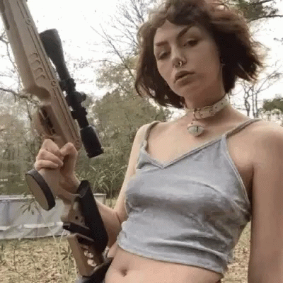 Girls With Guns Serious GIF