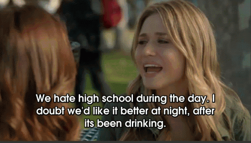 Pilot GIF - We Hate High School During The Day High School I Doubt Wed Like It Better At Night After Drinking GIFs